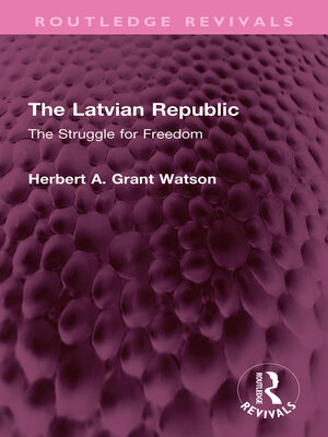 cover image of The Latvian Republic